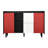 Modern Coffee Bar Cabinet Sideboard Buffet Cabinet With Door, 2 Drawers & 2 Open Storage Comparment-1849034108