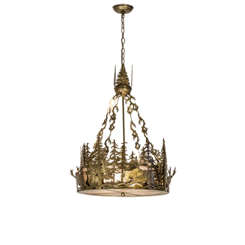 Moose At Dusk 4 - Light Chandelier
