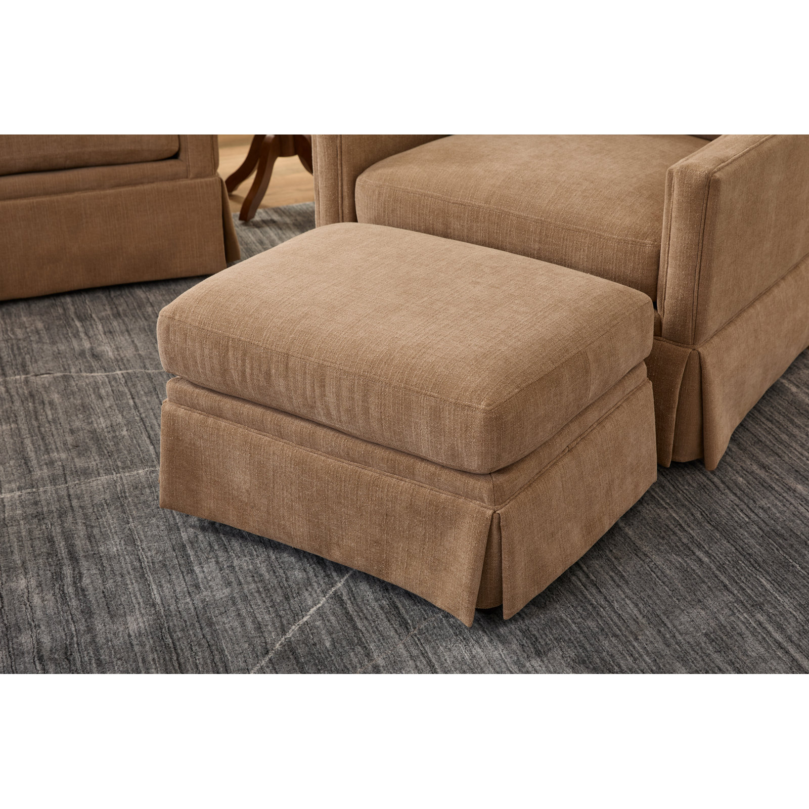 Reggio 31" Ottoman, Tan