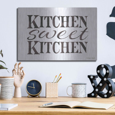 'Kitchen Sweet Kitchen' by Cindy Jacobs, Metal Wall Art