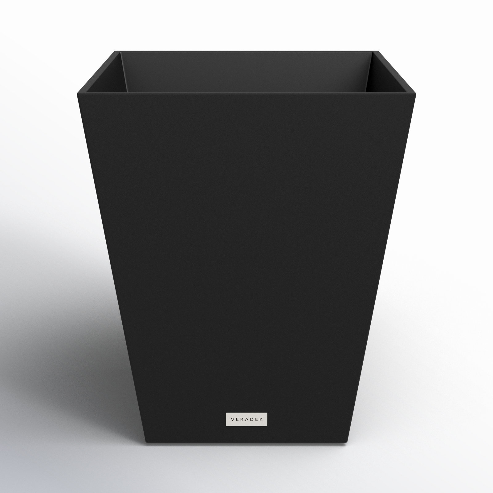 Pure Series Nobleton Planter, Black, 18" H x 16" W x 16" D, 1