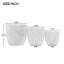 Ensemble de 3 pots de fleurs mats avec trous de drainage et bouchon en caoutchouc-223286055