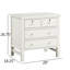 Table de chevet avec 4 tiroirs de rangement Georgina - Blanc antique-2066325618