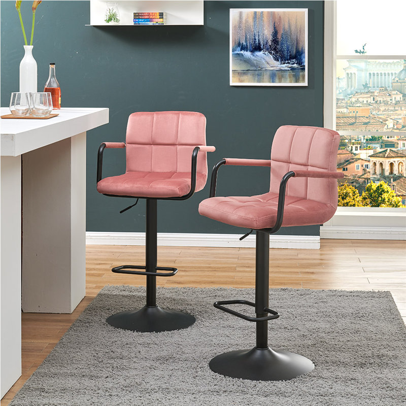 Tabouret de bar Amjed, Rose