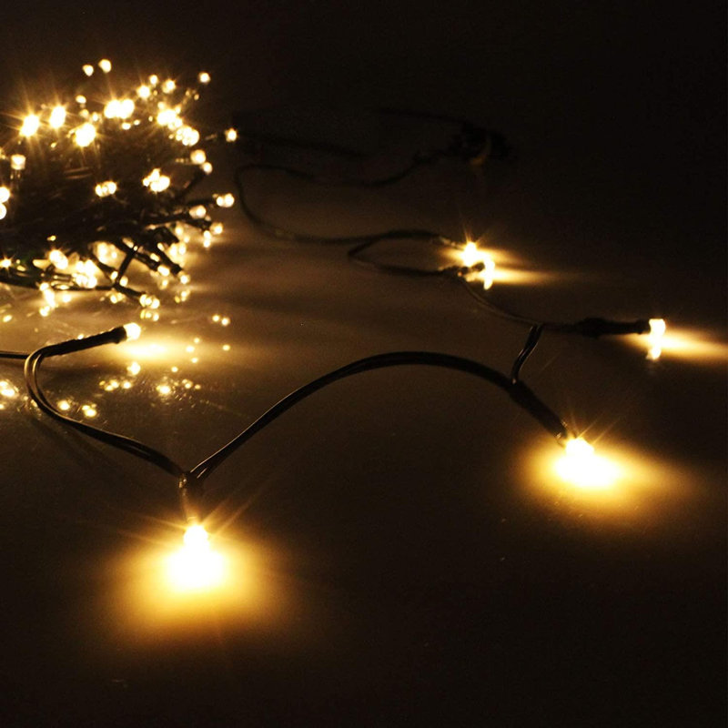 LED Indoor / Outdoor String Lights, 3cm H x 18cm L x 4cm D, Warm White