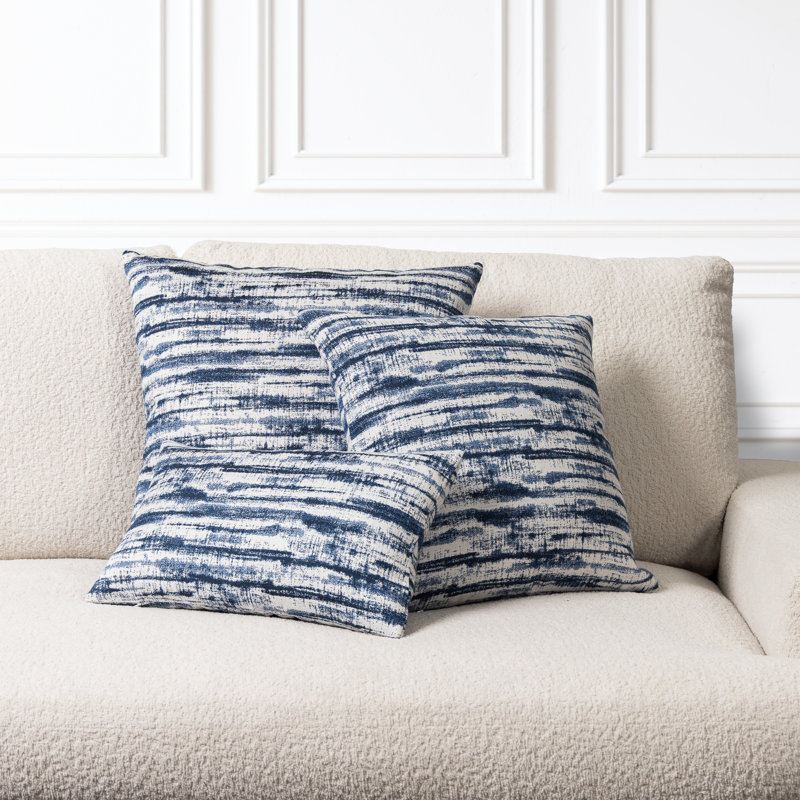 Linear Square Indoor/Outdoor, Indigo, Square 20"