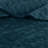 3 Piece Velvet Quilt Set Teal