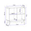 Allensby 60.1cm H x 75cm W Standard Bookcase-1457494500