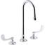 Triton Bowe 1.0 GPM Widespread Bathroom Sink Faucet with Laminar Flow, Gooseneck Spout and Wristblade Handles, Drain Not Included