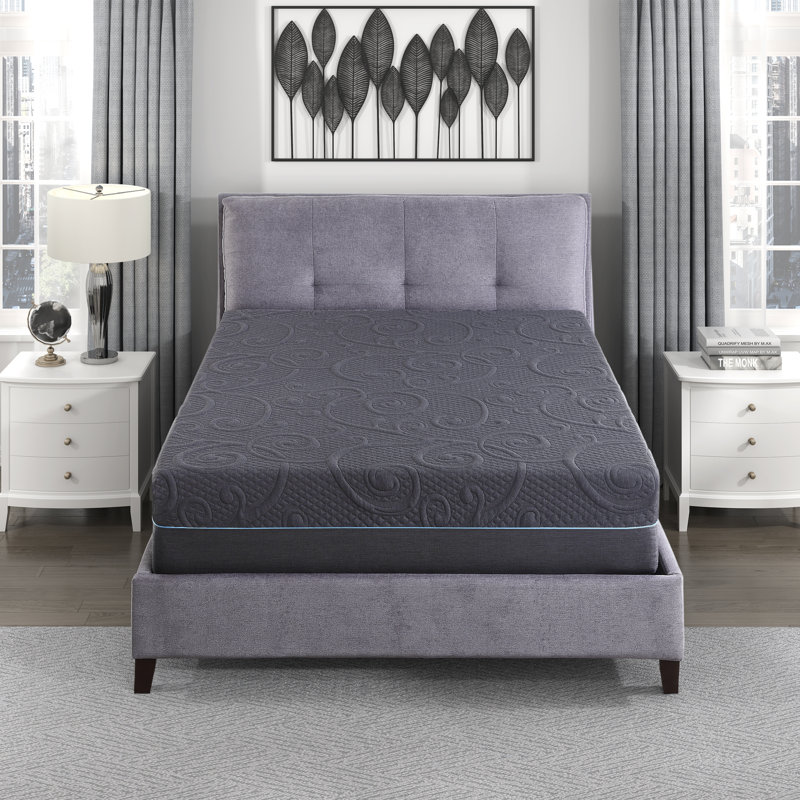 Shad 14" Modern & Contemporary Queen Gel-Infused Memory Foam Hybrid Mattress with 660 Pocket Coils, Cooling Gel-Infused Foam