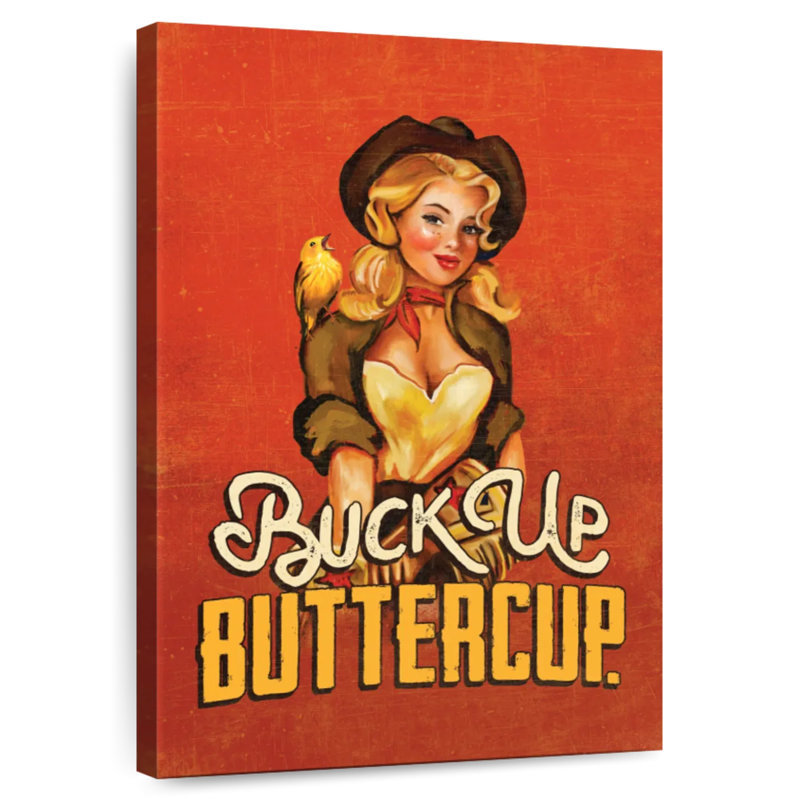 Leisha Buck Up Buttercup Ruby, 39" H x 26" W