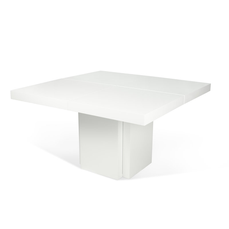 Casden Dining Table, 130cm x 130cm, High Gloss White