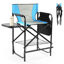 26In Iron Pipe Folding Director Chair With Built-In Cup Holder, Side Table, Storage Pocket-622272757