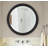 Meayki Solid Wood Frame Round Wall Mirror-816429001