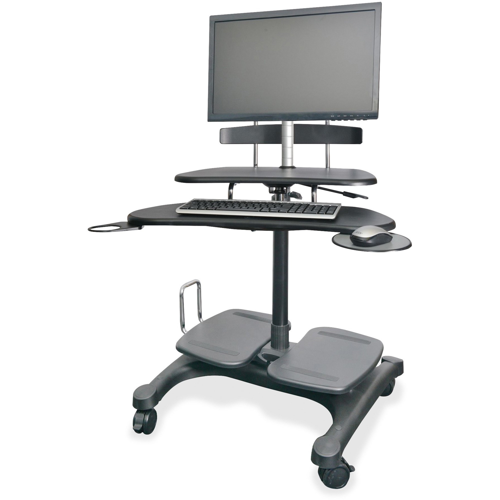 KANTEK INC.29'' H x 28'' W Laptop/Computer Cart Or Stand with Wheels ...