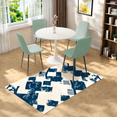 Modern Dining Table Sets With Mdf & Metal, Space-saving For Home Entertaining