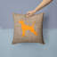 Coussin décoratif intérieur/extérieur en toile jute Pointer-14981470-14981471