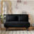 39 Inch Convertible Chair Bed, Three-Fold Sofa Bed, Adjustable Back and Pillow, Leisure Rocking Chair Sofa, Sturdy Steel Frame, Suitable for Home and Office, Comfortable Sleep Chair, Black-1038354544-1038354550