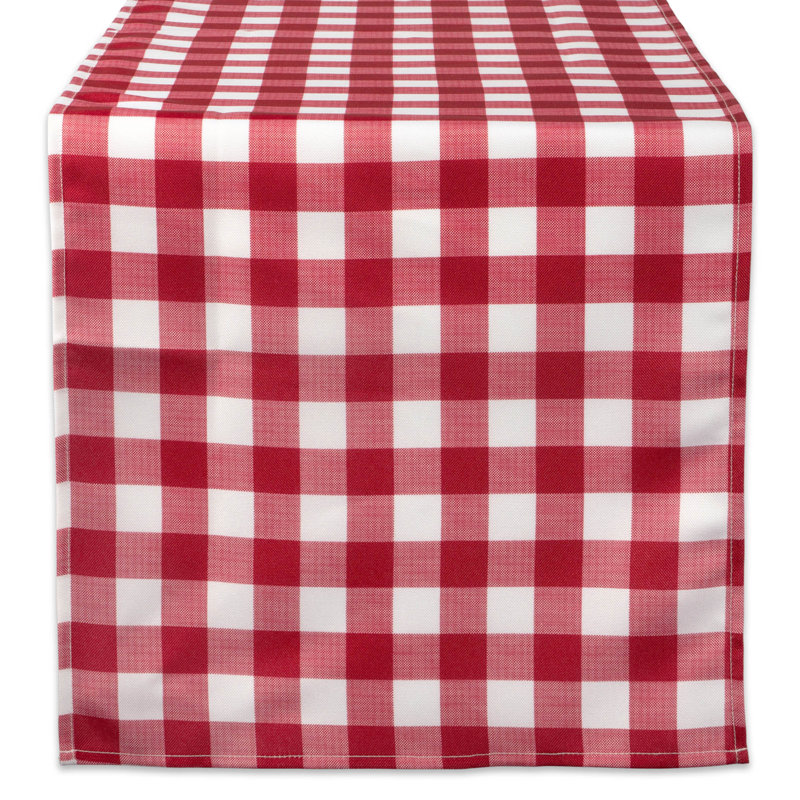 Ellerkamp Check Outdoor Table Runner, 72" L x 14" W