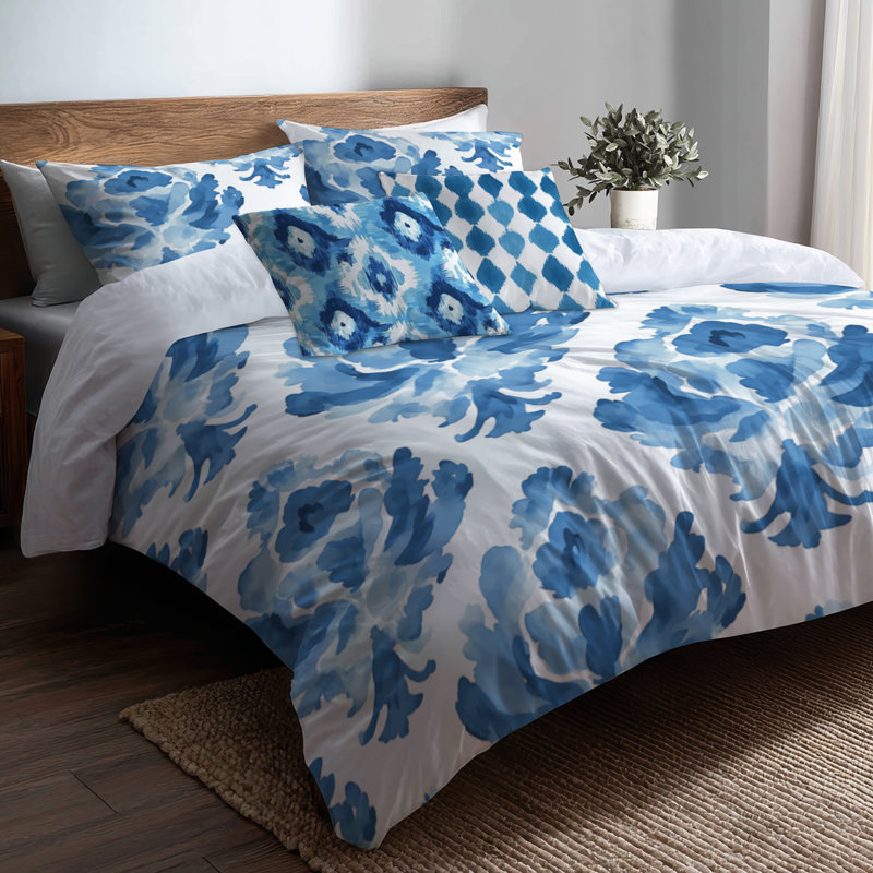 Ensemble de literie 5 pièces Boho - Ensemble de housse de couette et coussin décoratif contemporain