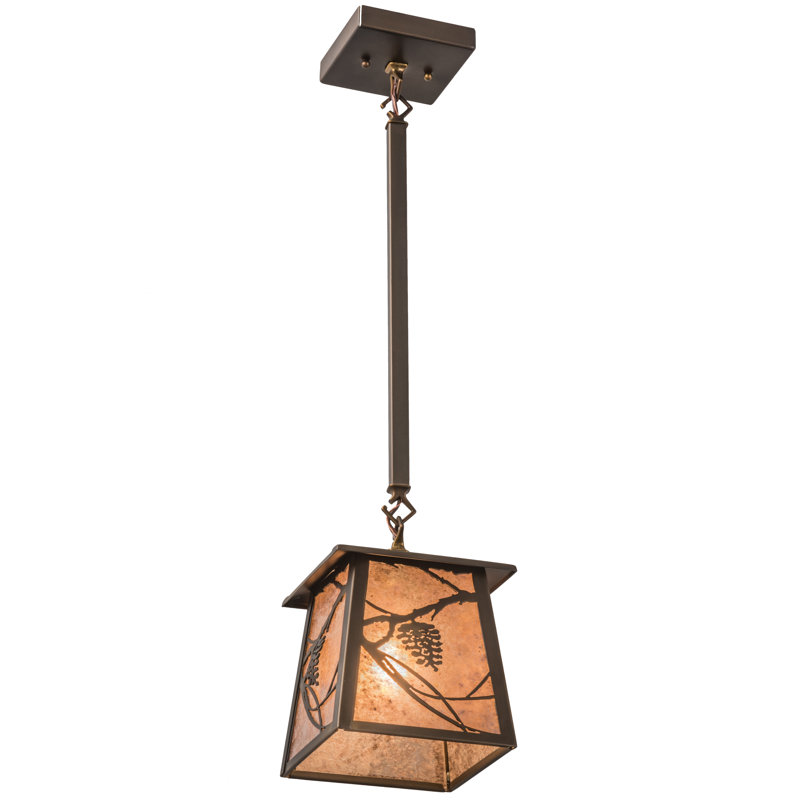 Luminaire suspendu géométrique 1 lumières lanterne Whispering, Argent
