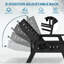 Chaise longue d'extérieur inclinable en PEHD -2020307049