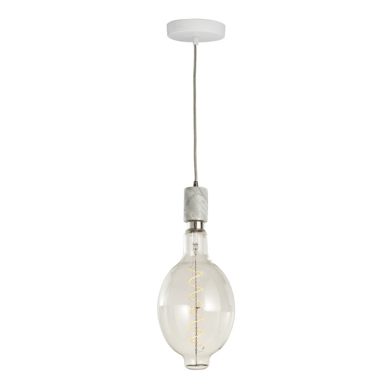 Blalock 1 - Light White Single Pendant