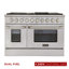 48" 6.7 Cubic Feet Dual Fuel Freestanding Convection Range-87868109-87868113