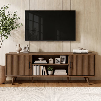 Fedro 70"TV Stand With Storage And Shelves Designed To Fit 29" - 75" Tvs.