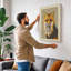 Fox Portrait Modern - Wrapped Canvas-673682887-673682909