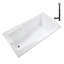 Baignoire de trempage en acrylique 60 po x 32 po, drain inclus-97544480