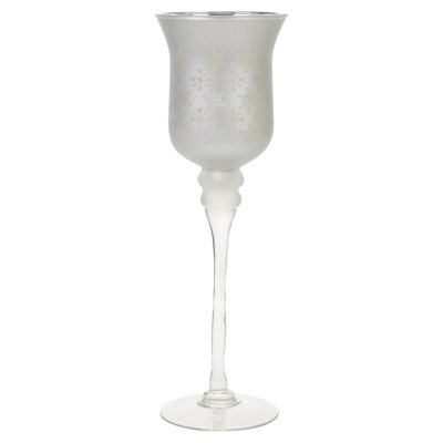 Glass Tabletop Hurricane with Candle Included