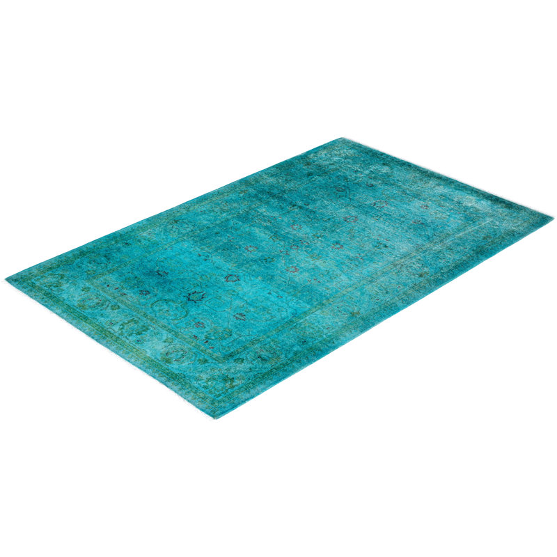 Overyed One-of-a-Kind Rectangle 3'3" X 5' Hand Knotted Area Rug