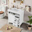 Meuble-lavabo autoportant de 30 po avec lavabo en céramique, structure en bois massif-1207999536