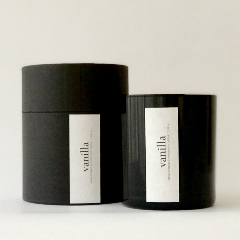 Dark Collection Vanilla Scented Jar Candle