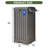 Edrosie Inc 31 Gallon Resin Outdoor Trash Cans with Lids, Black Patio Hideaway Garbage Bins-136901136