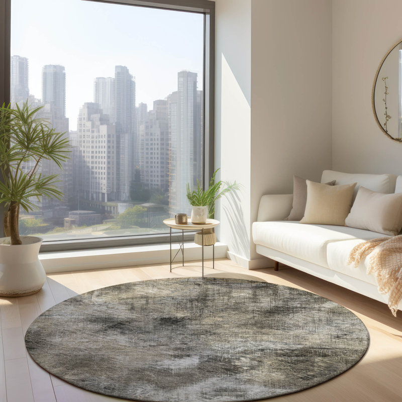 Tapis intérieur / extérieur Ayannah, Rond 8 pi