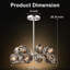 Lustre sphérique Spoutnik 12 lumières Hananiah-1130977888