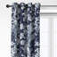 Alexandria Indigo Cotton Grommet Top Drapery Panel Set of 2-131275840