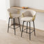 Ensemble de 2 tabourets de bar modernes et pivotants modernes au design simple pour bars et restaurants-800753145-800753142-800753144