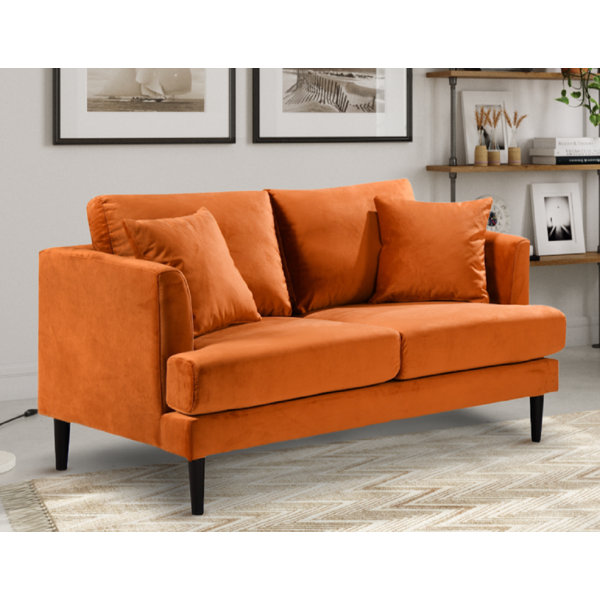 Ebern Designs Isabeth 2 Seater Velvet Sofa | Wayfair.co.uk