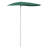 WALPLUS Half Round Garden Parasol Polyester Steel Green Outdoor Umbrella Sun Shade 70.9 x 35.4 x 76.8 in