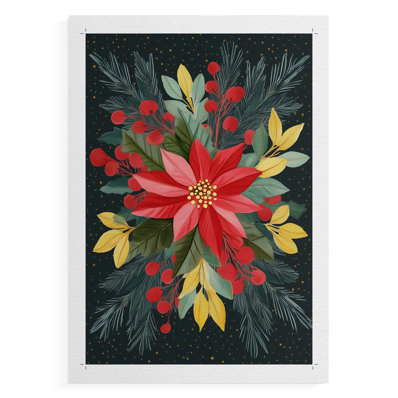 «Christmas Holiday Art CX», impression sur toile seulement - non encadrée, H 18 po x l 12 po