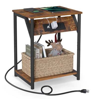 End Table With Charging Station