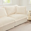 Canapé modulaire convertible polyvalent avec coussins détachables et repose-pieds pour la détente