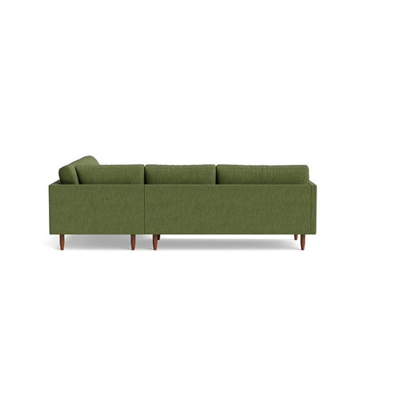 Skinny Fat Sectional, Performance Weave - Basil, Right Hand Facing