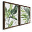«Expressive Palm III», ensemble de 2 peintures sur toile encadrées-972892942-972892941