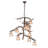 Donterious 10 - Light Steel Dimmable Geometric Chandelier