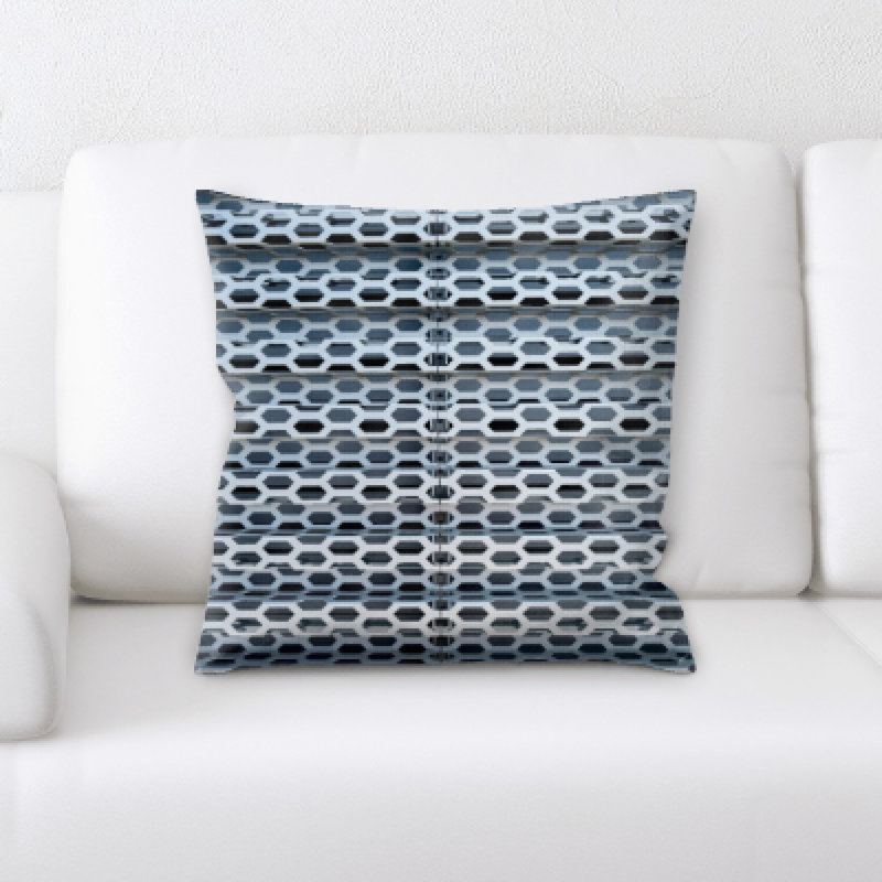 Geometric Microsuede Throw Pillow