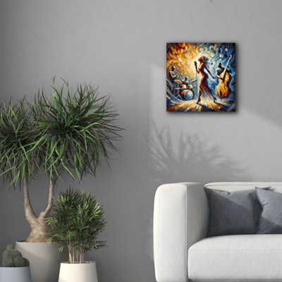 "Epic Graffiti" Jazz Band Abstract "par Rey Klimt, art mural sur toile